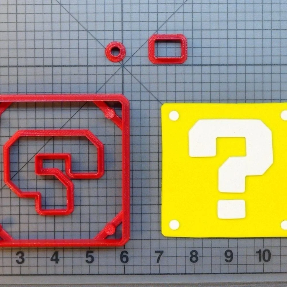 Super Mario Question Box Cookie/Fondant Cutter 3”